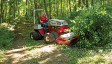 Ventrac rough cut mower clears parks trail. Click image for details.