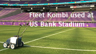 Fleet Kombi athletic field painter used at US Bank Stadium - Minneapolis. Click image for details.