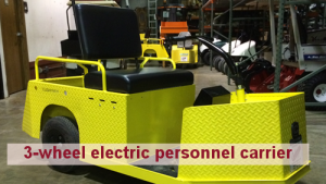 Cushman Motors Minneapolis rents industrial 3-wheel electric personnel carriers