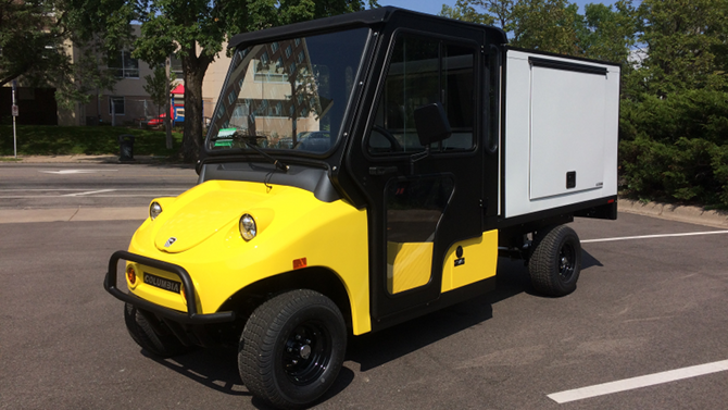 Street legal Columbia Parcar Cabvan. Click the image for details.