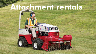 Cushman rents compact tractor attachments