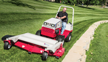 Ventrac tractor mower attachment produces great striping