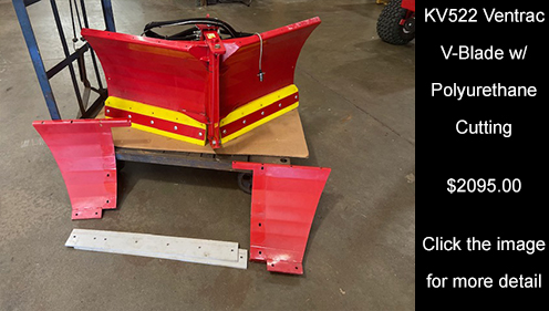 KV522 Ventrac V-Blade w/ Polyurethane Cutting. Click Image for more details.