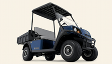 Cushman Hauler gas or electric utility vehicle. Click image for specs