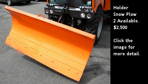 Used Holder tractor snow plow - 60 inch. Click the image for more detail.