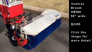 Used Ventrac Broom - 58 inch wide - HB580. Click the image for more details.