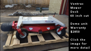 Used Ventrac Mower Deck - 60 inch wide cut - HM602. Click the image for more details.