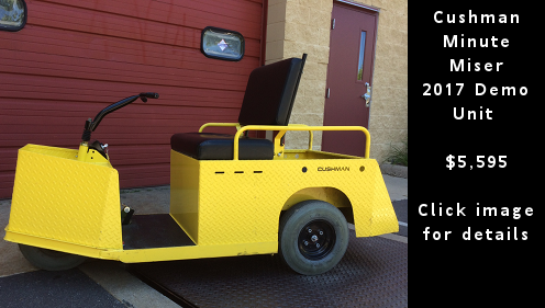 Used Cushman Minute Miser – 2017 Demo Unit – $5,595 – Cushman Motor Company