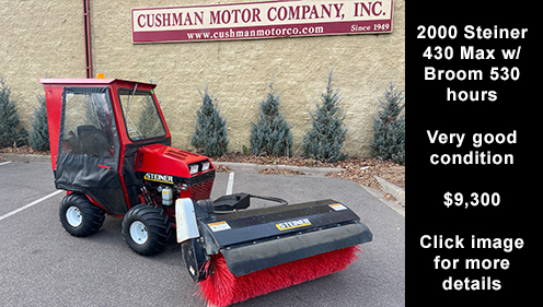 2000 Steiner 430 Max w/ Broom. Click image for more details.